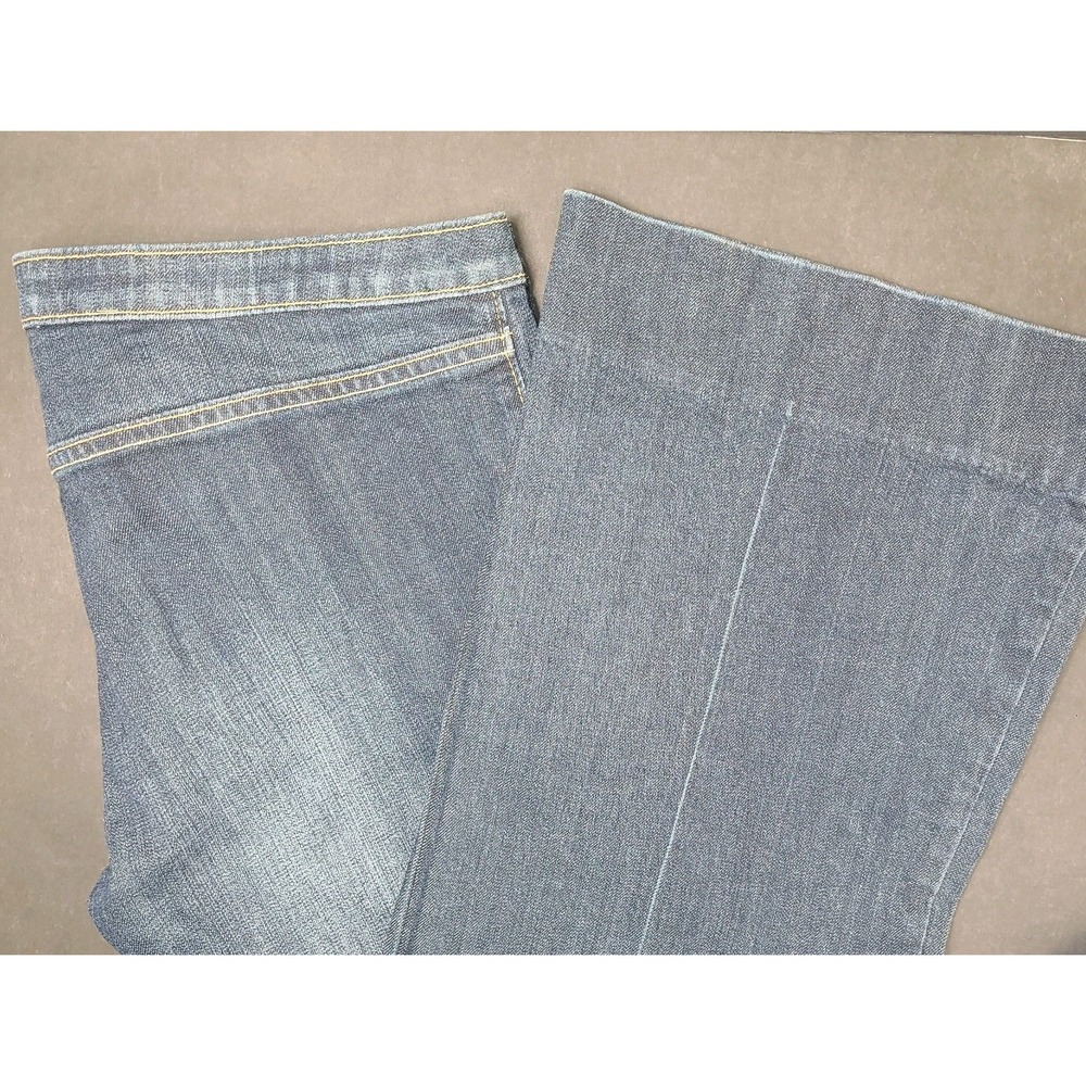 GAP Ultra Low Rise Bootcut Jeans Women's Size 12 Stretch Y2K Dark Wash EUC